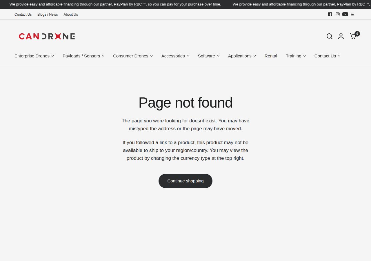 Screenshot of thinkific - Candrone course page